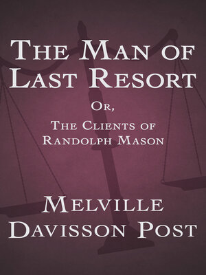 cover image of The Man of Last Resort